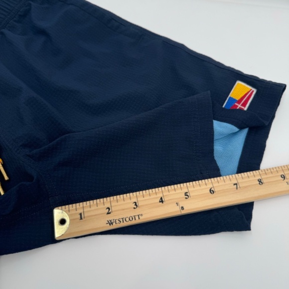 Five Four Swim Trunks Men 32 Blue Shorts Mesh Lined Elastic Drawstring Beach - Picture 15 of 15